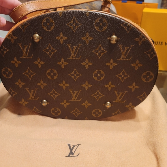 LOUIS VUITTON Bucket GM Shoulder Tote Bag SP0928 France Vintage - Picture 3 of 12